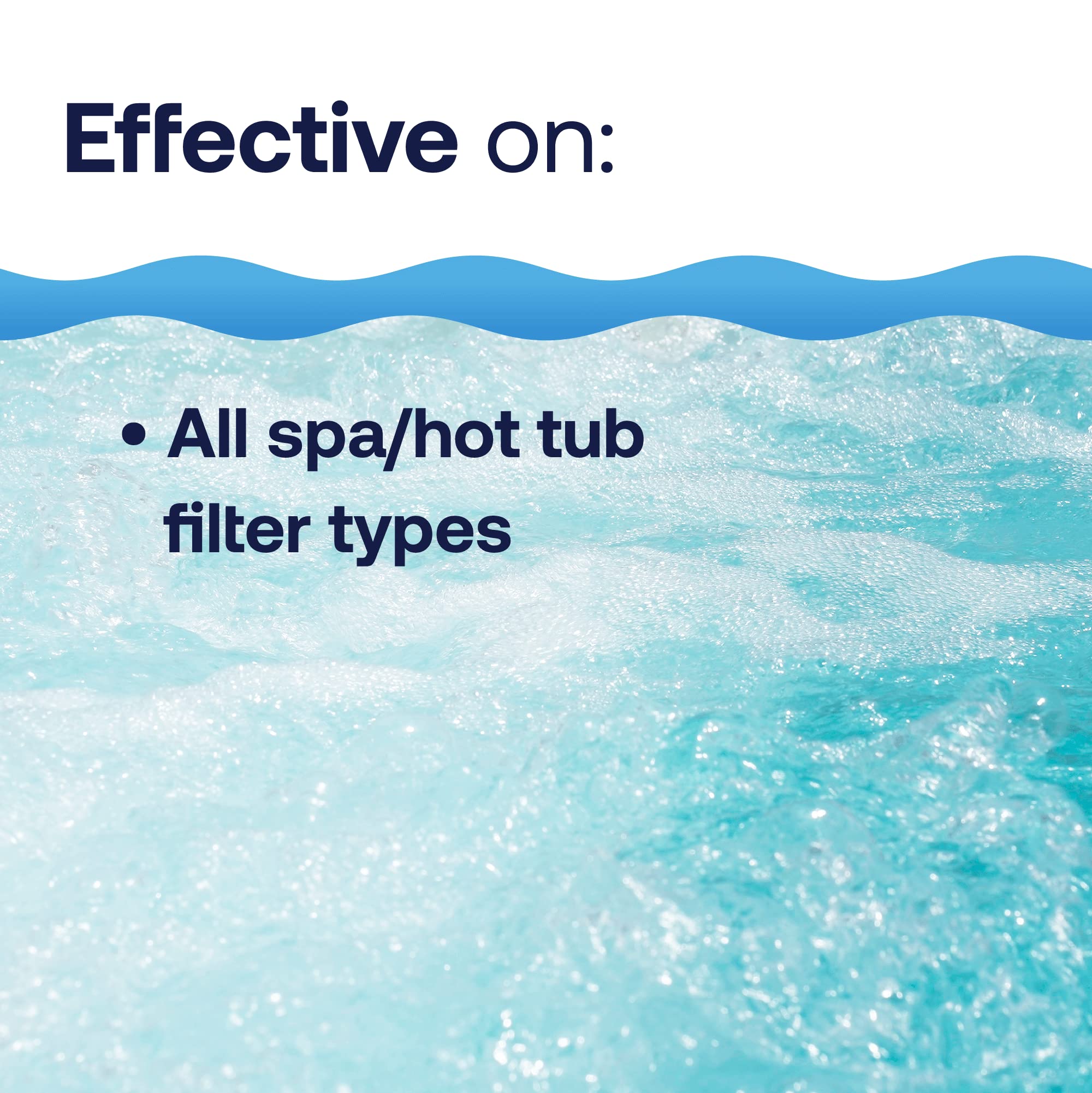 HTH Spa 86123 Filter Cleaner, Spa & Hot Tub Chemical Deep Cleans Filter, Extends Filter Life, 16 oz