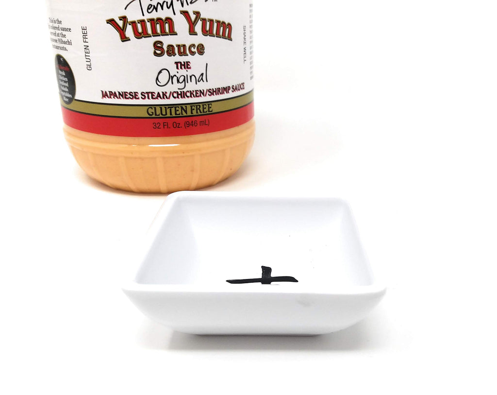 Terry Ho's Yum Yum Sauce Bundle - The Original Japanese Steak/Chicken/Shrimp/Rice Sauce and a Hibachi Restaurant Cup - The Best Pink Sauce in the Biggest Bottle Ever (32 oz)