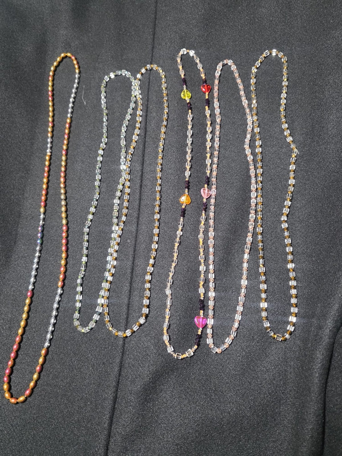 6 Handmade African Waist Beads / Anklets ✨.