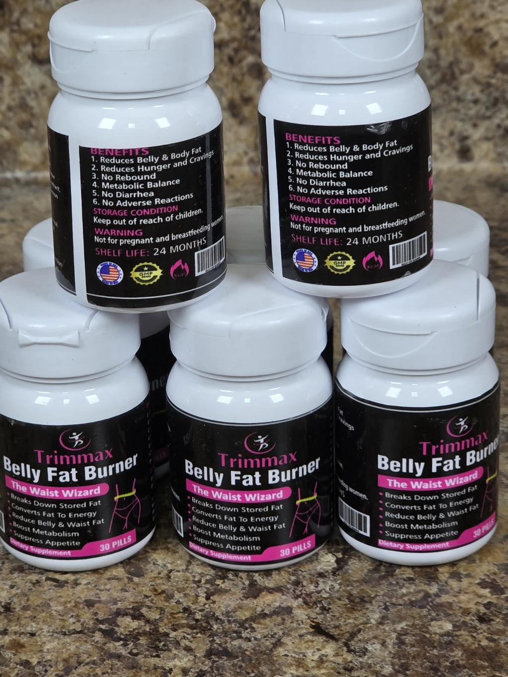 Trimmax Belly Fat Burner Supplement 30 Capsules L-Carnitine Green Tea Garcinia