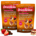 Drizzilicious Strawberry Chocolate Mini Rice Cakes Vegan Gluten Free Snacks 2 Pk