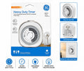 GE 24-Hour Heavy Duty Indoor Plug-in Mechanical Timer, 2 Grounded Outlets