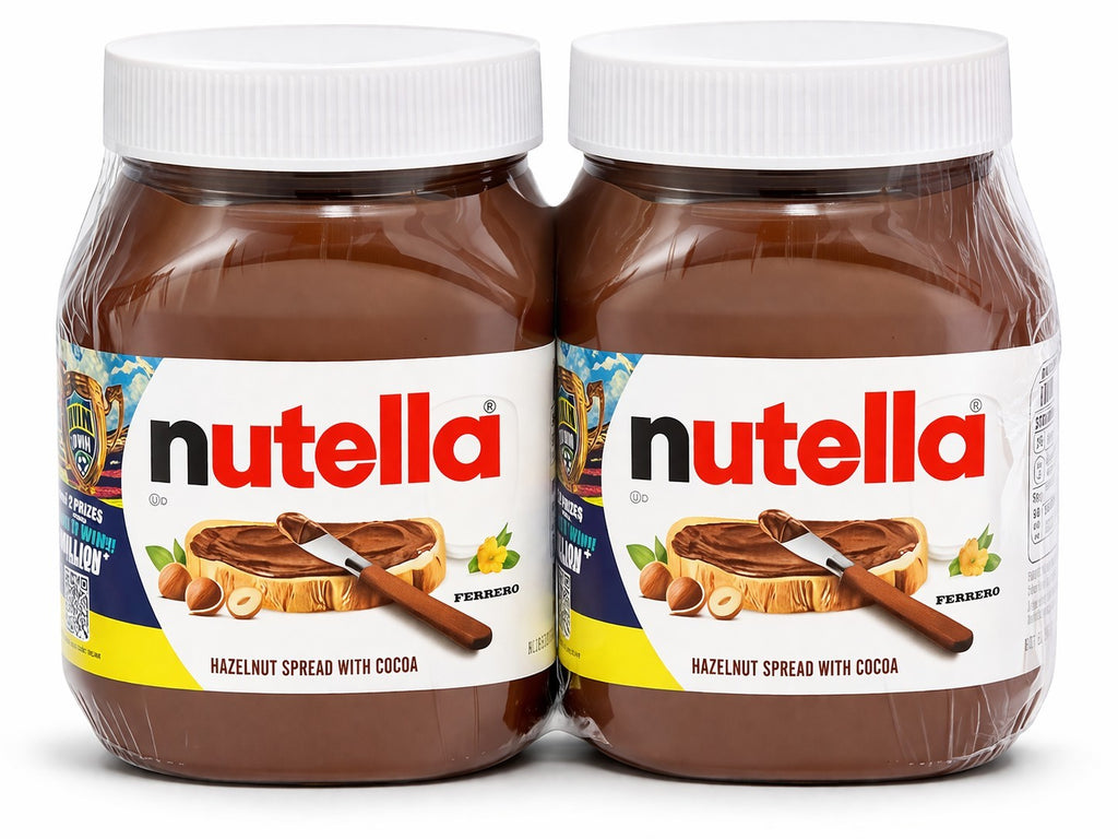 Nutella Hazelnut Spread with Cocoa Smooth Jar 2 Pack