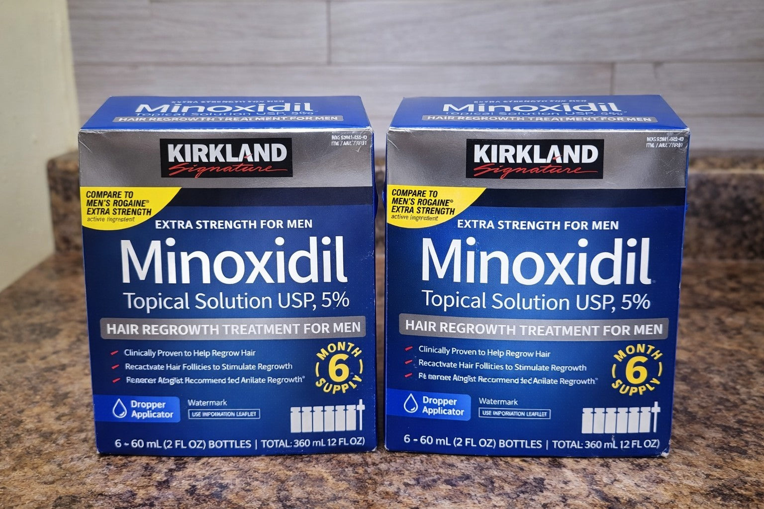 Kirkland Minoxidil 5% Extra Strength Men 6 Month Supply Hair Regrowth EXP 05/27+