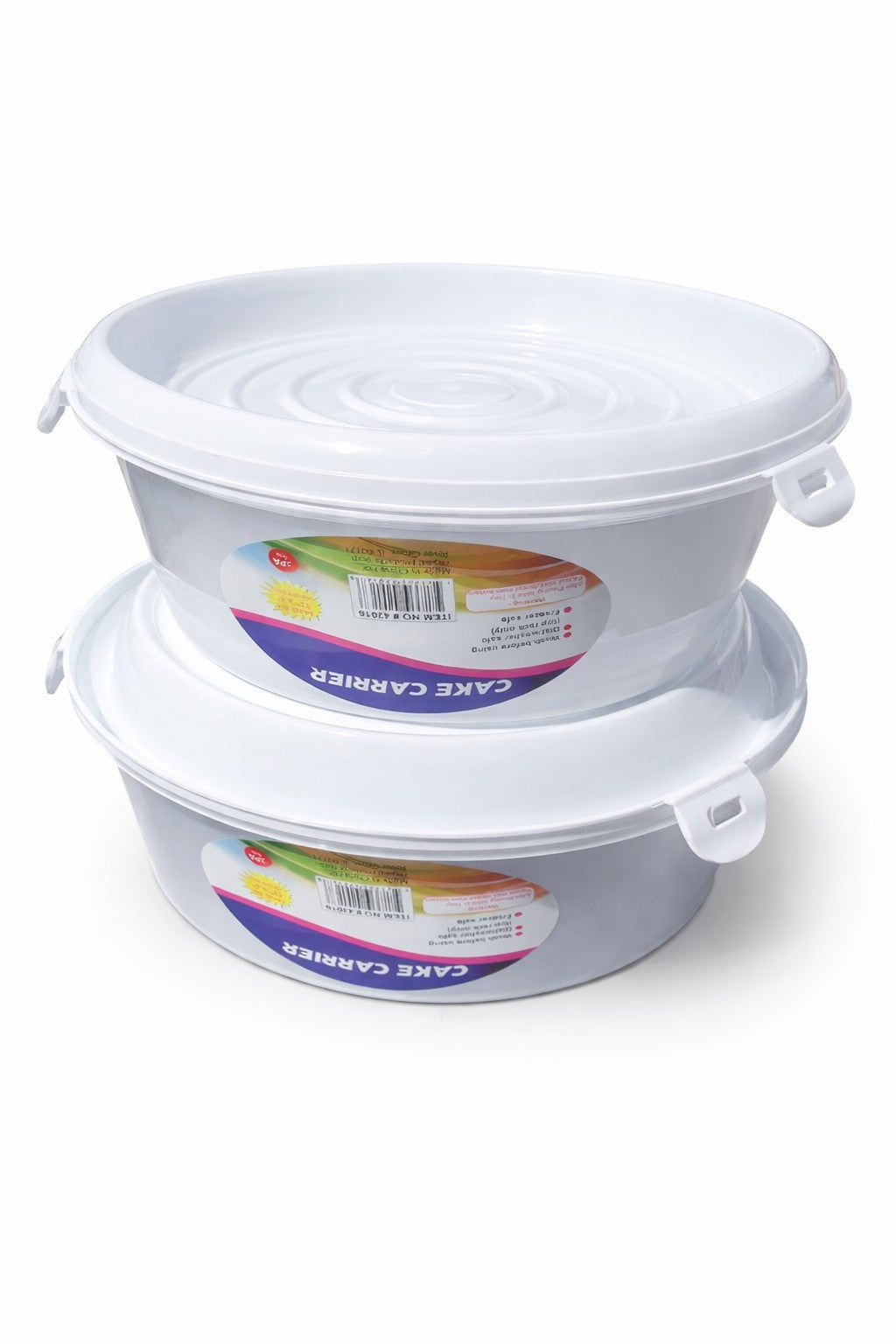 Lot of 2 Cake Carriers