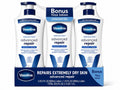 Vaseline Intensive Care Advanced Repair Unscented Body Lotion 2 Pack +Bonus 10OZ