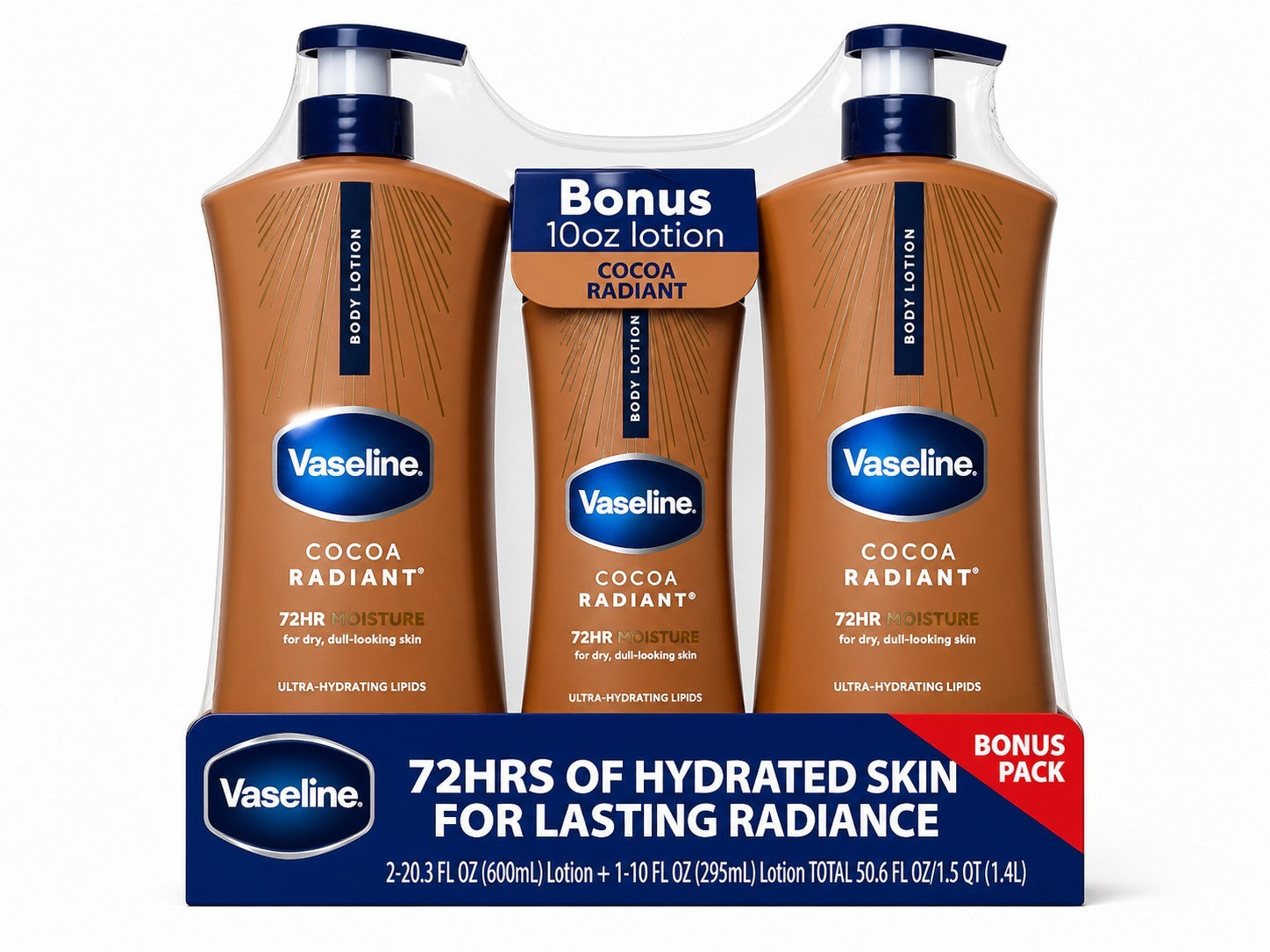 Vaseline Intensive Repair Cocoa Radiant Body Lotion, 2 pk./20.3 fl. oz.