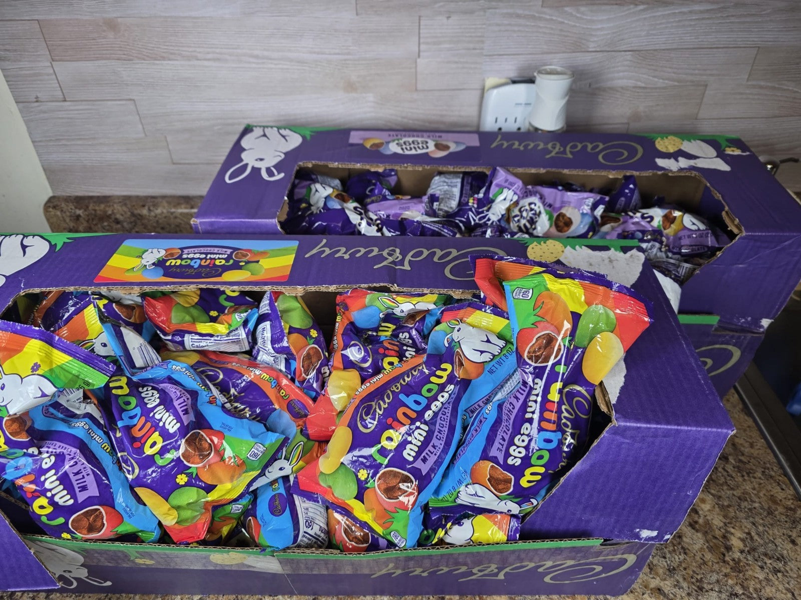 Cadbury Rainbow Mini Eggs Milk Chocolate 227g Bag Easter Chocolate ( pack of 2)