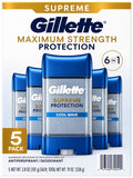 Gillette Cool Wave Clear Gel Men's Antiperspirant and Deodorant (3.8 oz., 5 pk.)
