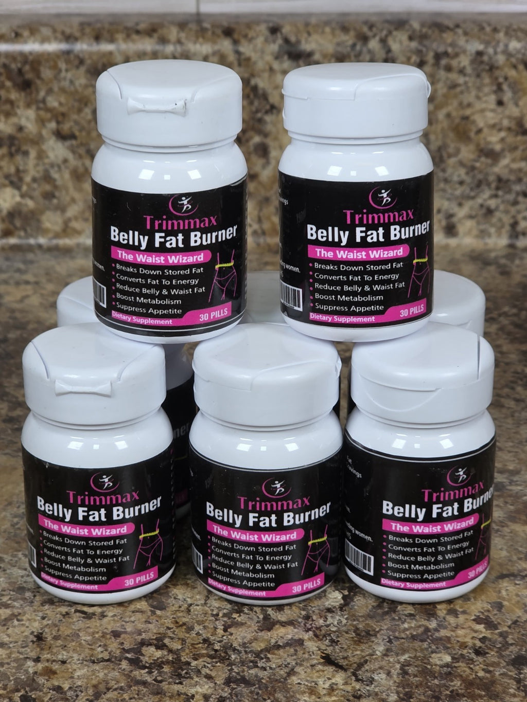 Trimmax Belly Fat Burner Supplement 30 Capsules L-Carnitine Green Tea Garcinia