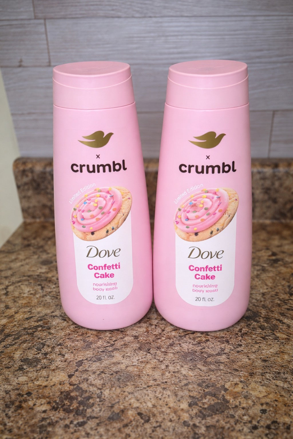 Dove Crumbl Limited Edition Confetti Cake Body Wash + Deo Gift Set, 2 Count