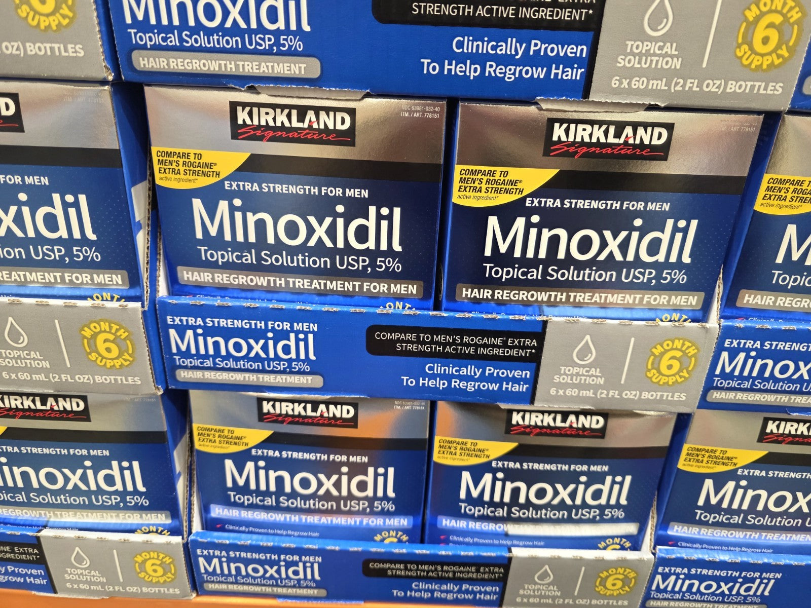 Kirkland Minoxidil 5% Extra Strength Men 6 Month Supply Hair Regrowth EXP 05/27+