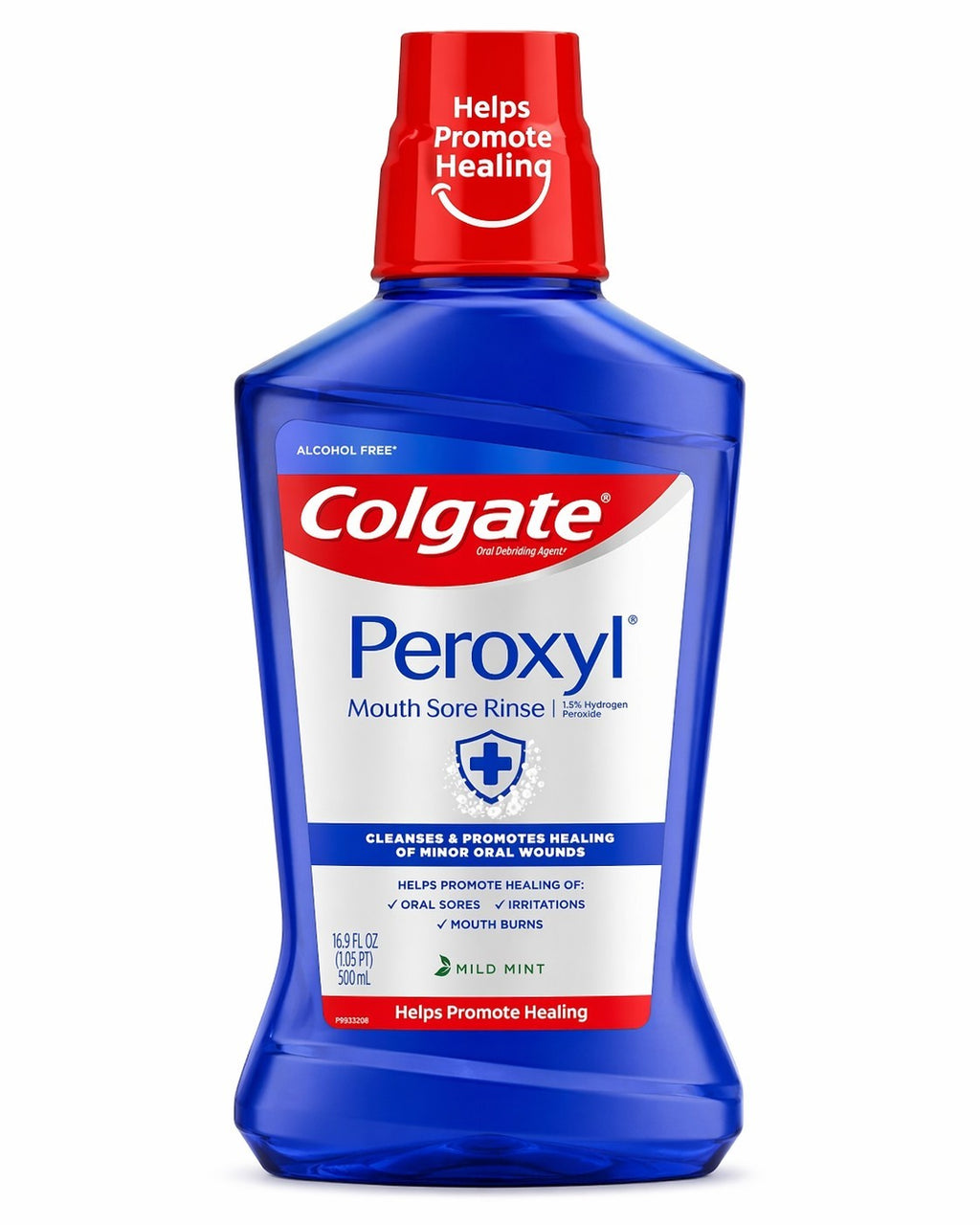 Colgate Peroxyl Mouth Sore Rinse Wash, Mild Mint, 16.9 fl oz. pack of 2