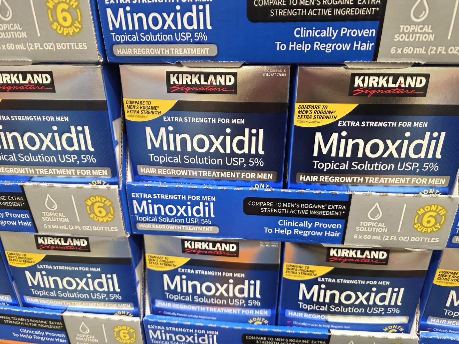 Kirkland Minoxidil 5% Extra Strength Men 6 Month Supply Hair Regrowth EXP 05/27+