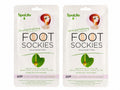 Spa Life Invigorating Foot Sockies foot masks Spearmint & Tea Tree Oil 2 PACK