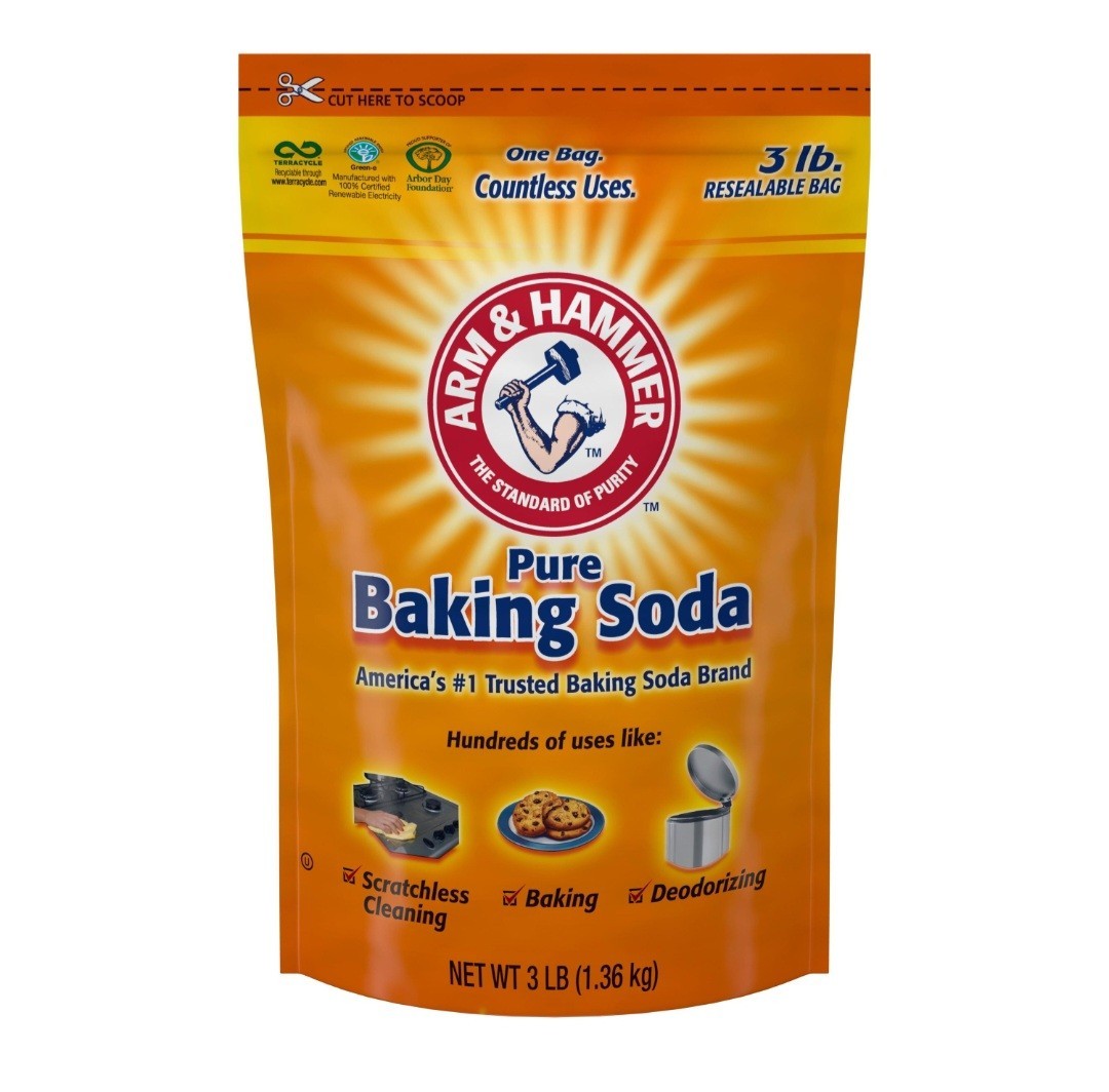 Arm & Hammer Pure Baking Soda, 3 lb (Cooking, Cleaning -  (2 ct)