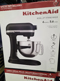 Kitchenaid 6 Quart Bowl-Lift Stand Mixer 11 Speed, Bonus Attachments, Black