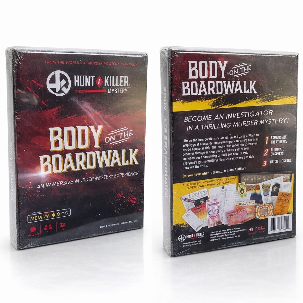 Hunt A Killer Body on the Boardwalk Immersive Murder Mystery Board Game