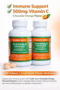 Trader Joe's Vitamin C 500mg Chewable Tablets Orange Flavor – 100 Count