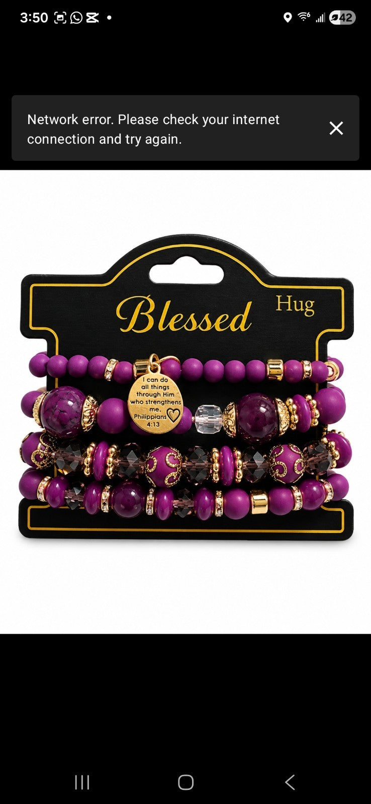 Yellow 4-Piece Vintage Heart Tree Pendant Bracelet Set One Size