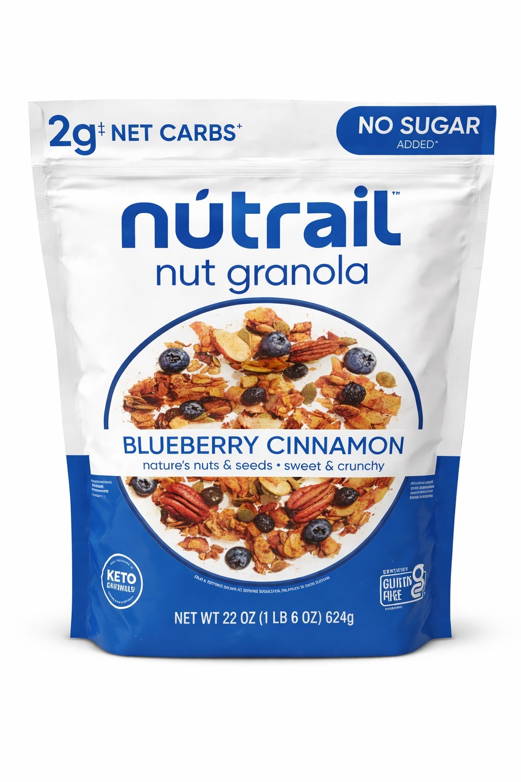 NuTrail Nut Granola, Blueberry Cinnamon, 22 oz