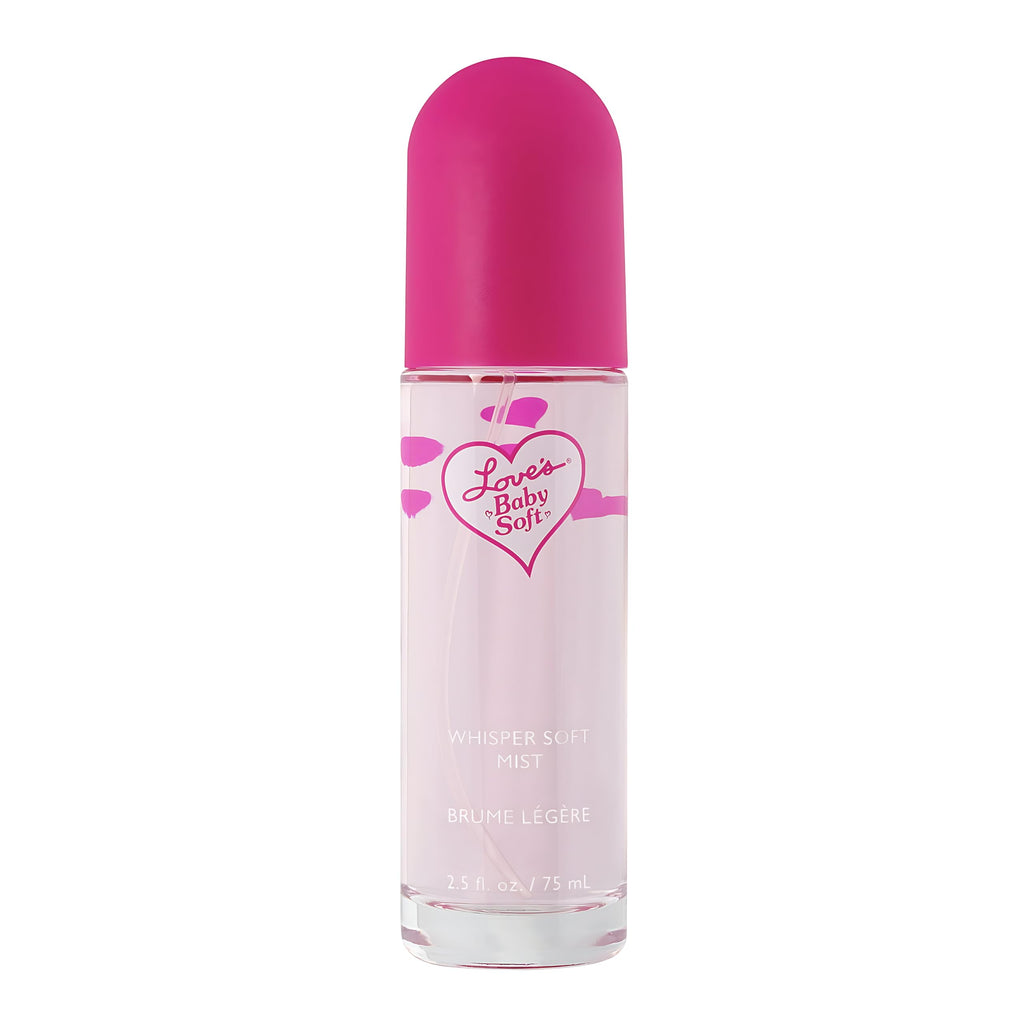 Love's Baby Soft Whisper Soft Mist, Perfume Spray 2.5 Fl Oz, Scent Category: Floral, Powder, TOP NOTES: Lemon Leaf, Orange