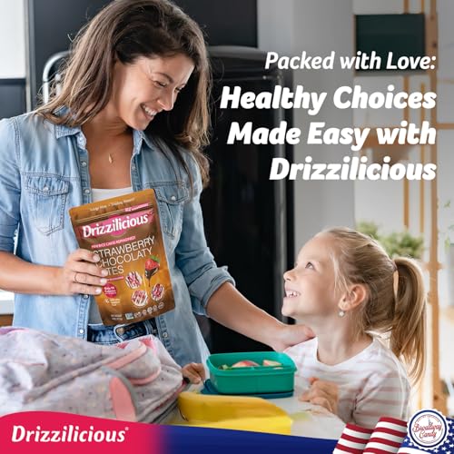 Drizzilicious Strawberry Chocolaty Bites, Mini Rice Cakes, 113g, Vegan, Gluten-Free