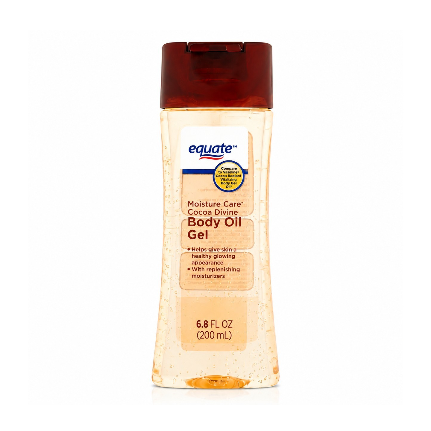 Equate Moisture Care Cocoa Divine Moisturizing Body Oil Gel 6.8 fl oz (200 mL)