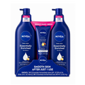 NIVEA Essentially Enriched Body Lotion & Hand Cream Set, 72h Moisture, Almond O…