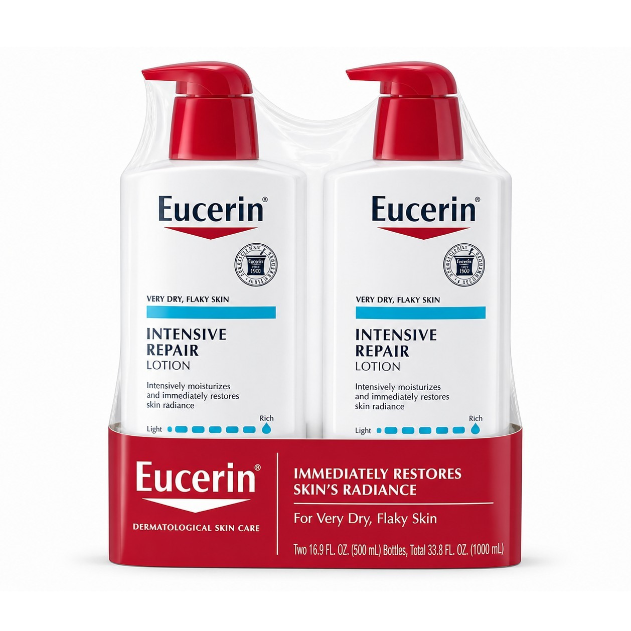 Eucerin Intensive Repair Lotion Very Dry, Flaky Skin Hydrating 33.8 fl oz