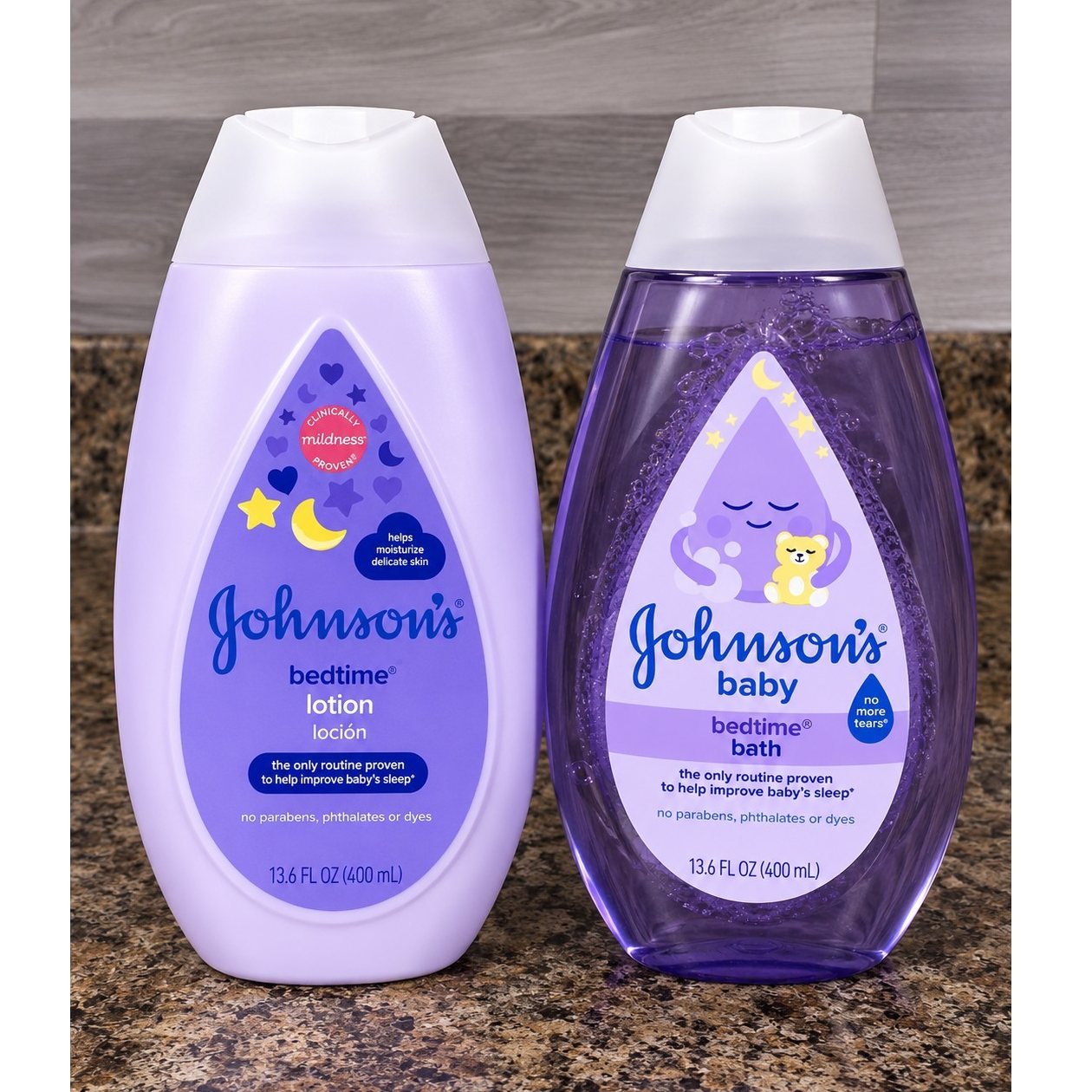 Johnson's Baby Bedtime Bath & Lotion Set 13.6 fl oz (400 mL) Each