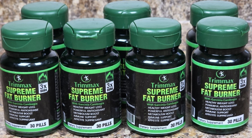 Trimmax Supreme Fat Burner Weight Loss Supplement 30 Pills Garcinia L-Carnitine