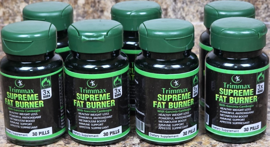 Trimmax Supreme Fat Burner Weight Loss Supplement 30 Pills Garcinia L-Carnitine