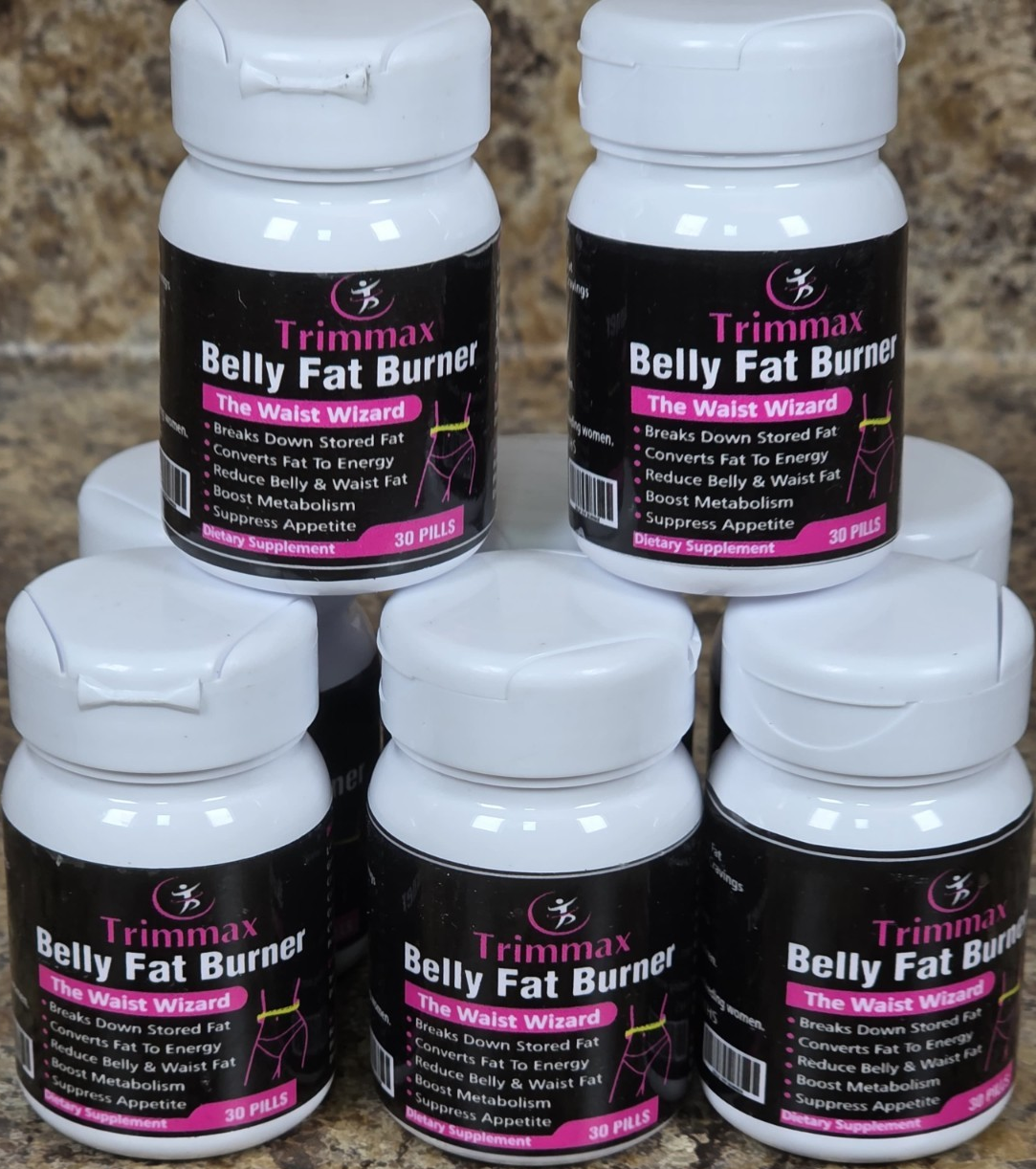 Trimmax Belly Fat Burner Supplement 30 Capsules L-Carnitine Green Tea Garcinia
